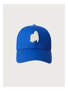 Embroidered-logo Baseball Blue Cap