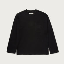 Load image into Gallery viewer, Purpose Box Ls Tee Black
