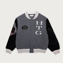 Load image into Gallery viewer, HTG Letterman Jacket Grey
