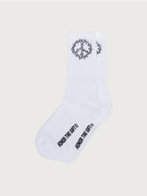 Load image into Gallery viewer, HTG Iron Peace Socks White
