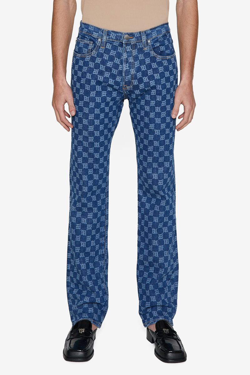 MISBHV Monogram Carpenter Denim Trousers 'Blue