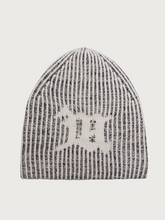 Load image into Gallery viewer, Knitted Beanie Black &amp; White
