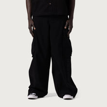 Load image into Gallery viewer, Wide Leg Cargo Black
