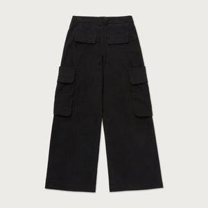 Wide Leg Cargo Black