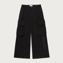 Load image into Gallery viewer, Wide Leg Cargo Black
