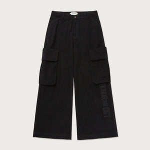 Wide Leg Cargo Black