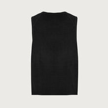 Load image into Gallery viewer, Waffle Tank Top Black
