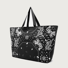 Load image into Gallery viewer, Bandana Shopping Bag Black
