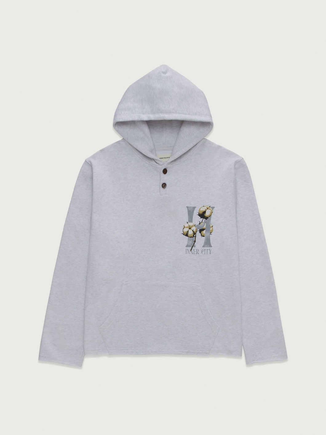 Cotton H Hoodie Heather