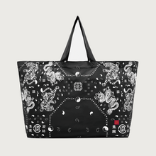 Load image into Gallery viewer, Bandana Shopping Bag Black
