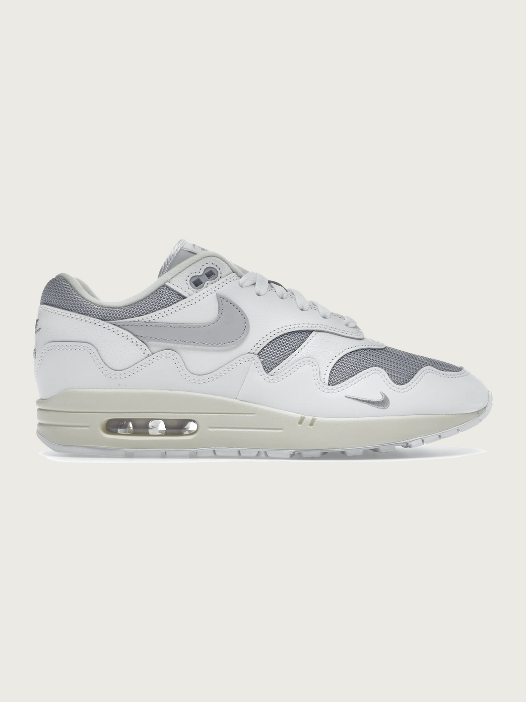 Nike Air Max 1 Patta Waves White Silver (Without Bracelet)