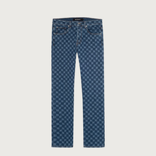 Load image into Gallery viewer, Monogram Denim Trousers Blue
