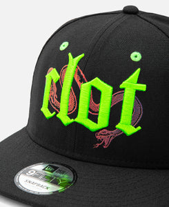 Clot Snake Logo Snap Back Black